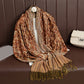 Boho Paisley Sjal Skjerf Med Pashmina Og Frynser