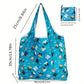 Sammenleggbar Hundetrykk Tote Bag Polyester Skulderveske
