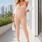 Dame Kroppsformende Jumpsuit Halterneck