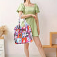 Sammenleggbar Hundetrykk Tote Bag Polyester Skulderveske