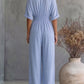 Dame V-Hals Jumpsuit Med Vide Ben Og Høy Midje