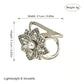 Vintage Blomstret Skjerfring I Metall