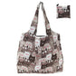 Sammenleggbar Hundetrykk Tote Bag Polyester Skulderveske