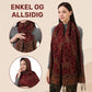 Jacquard Skjerf Dame Høst Vinter Utvarmende