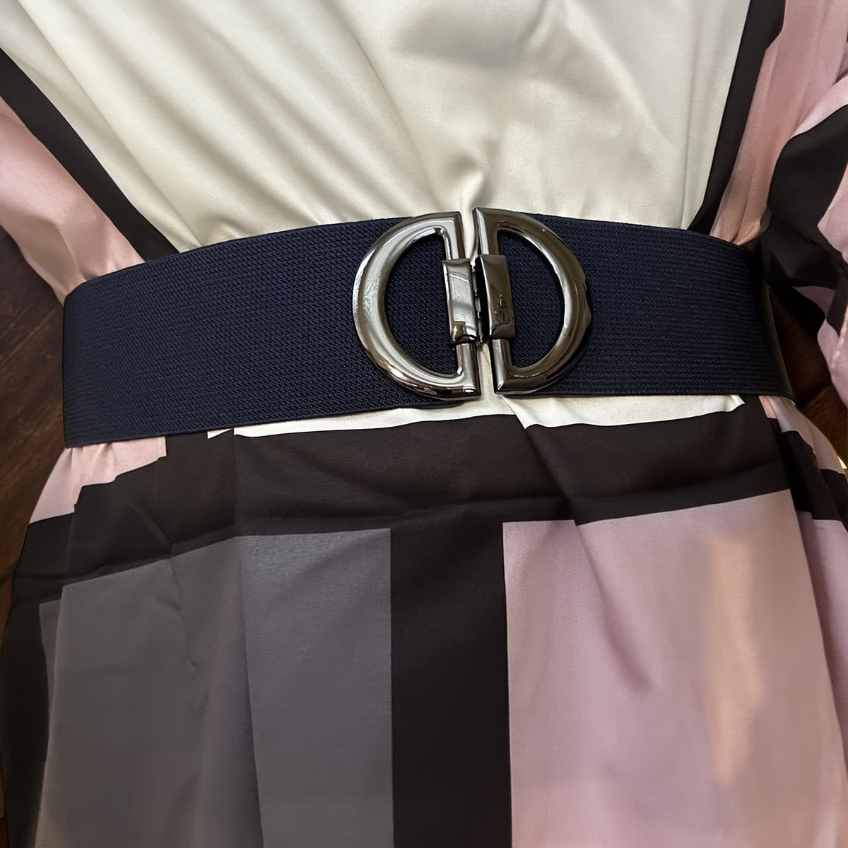 Justerbart Elastisk D-Ring Belte For Dame