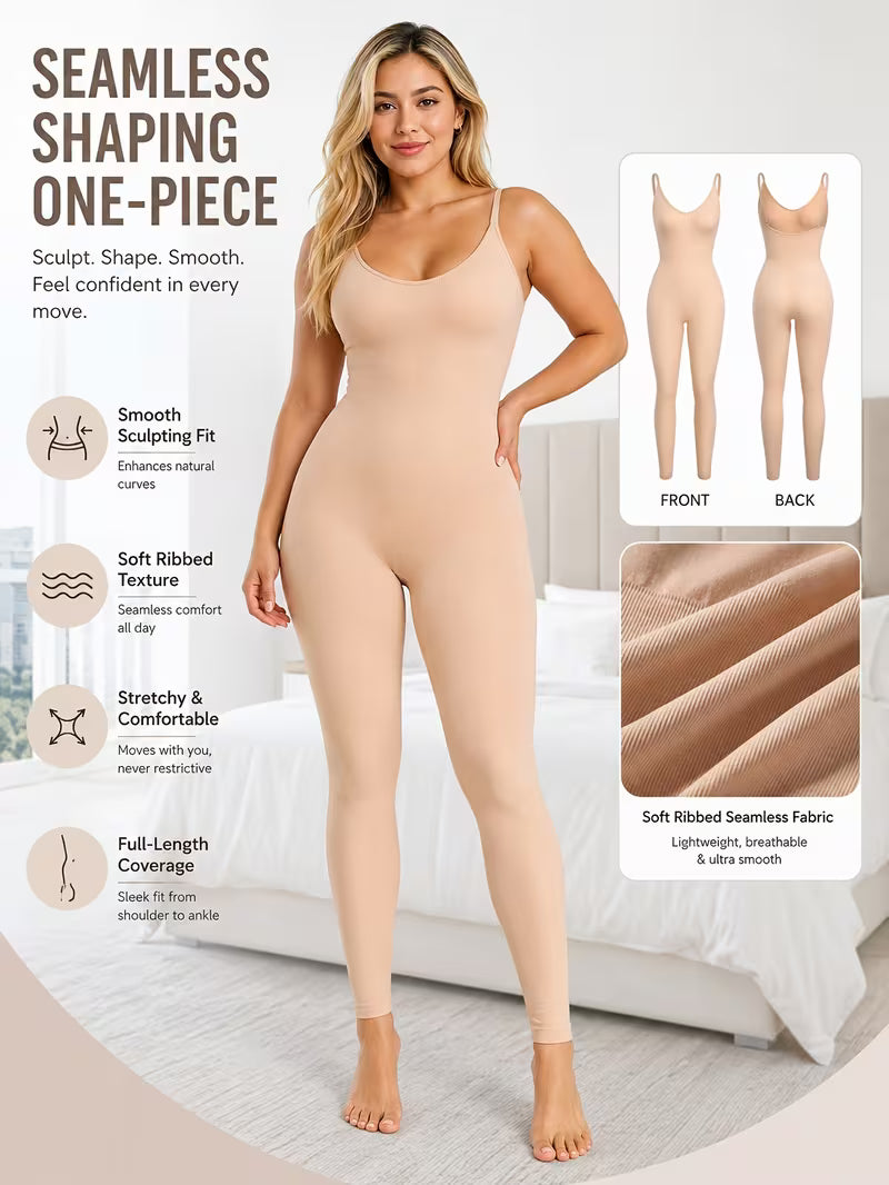 Dame Kroppsformende Jumpsuit Halterneck