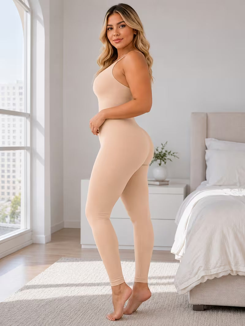 Dame Kroppsformende Jumpsuit Halterneck