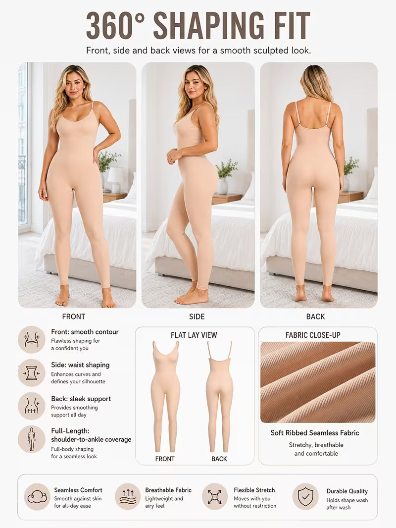 Dame Kroppsformende Jumpsuit Halterneck