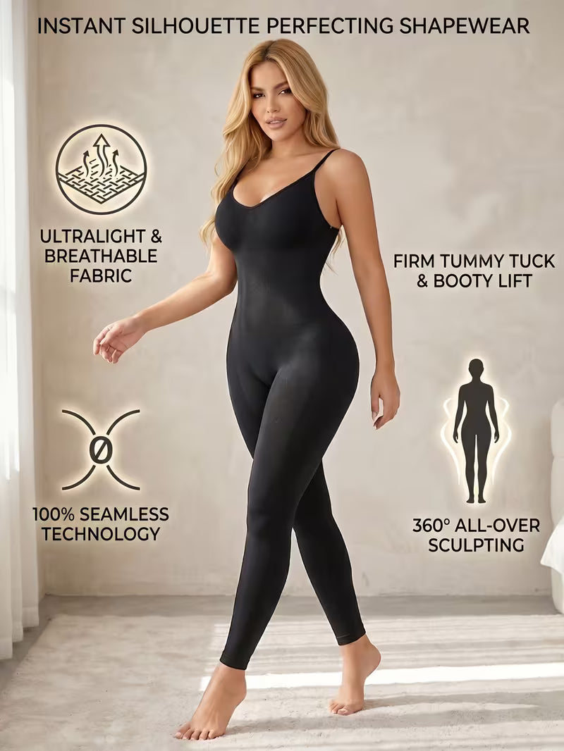 Dame Kroppsformende Jumpsuit Halterneck