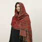 Boho Paisley Sjal Skjerf Med Pashmina Og Frynser