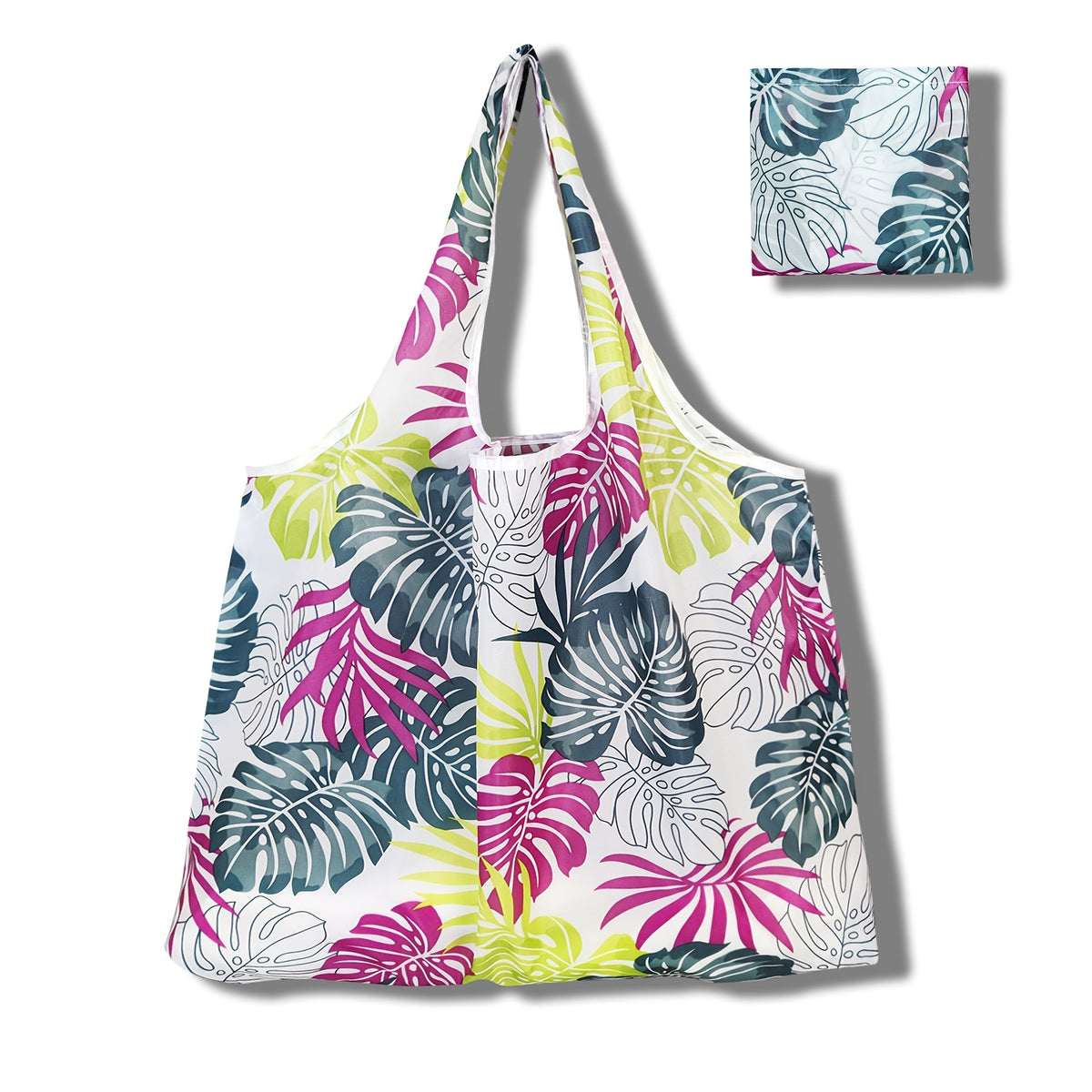Sammenleggbar Hundetrykk Tote Bag Polyester Skulderveske