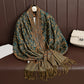 Boho Paisley Sjal Skjerf Med Pashmina Og Frynser