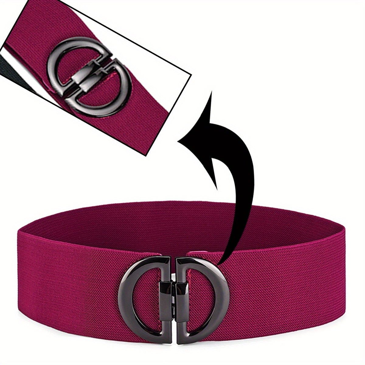 Justerbart Elastisk D-Ring Belte For Dame