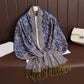 Boho Paisley Sjal Skjerf Med Pashmina Og Frynser